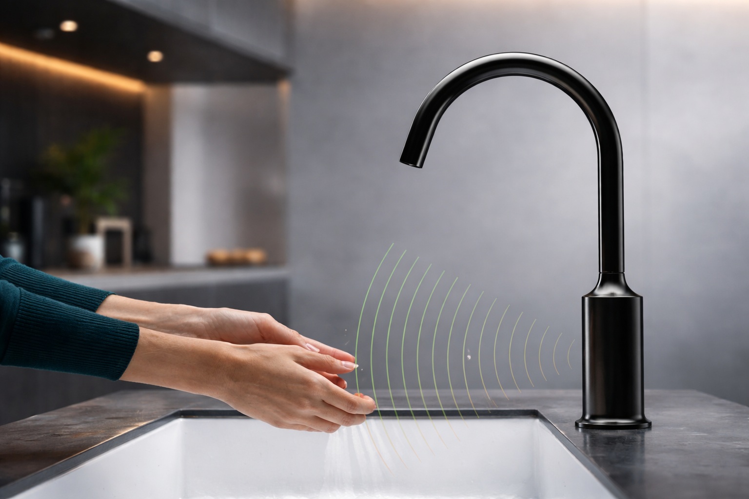 Comparison of IR and radar faucets